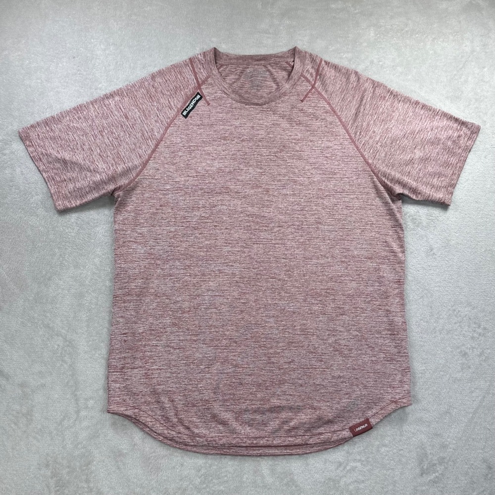 Legends Enzo T-Shirt Men XL Heather Red Space Dye Short Sleeve Athletic Gym Tee - Picture 2 of 8